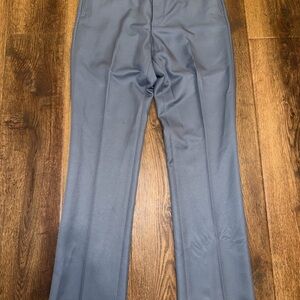 Roundtree & Yorke Men's Slate Gray Dress Pants